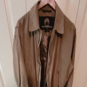 Weatherproof Faux Suede Full-Zip Jacket. Size L. Fully Lined. EEUC.